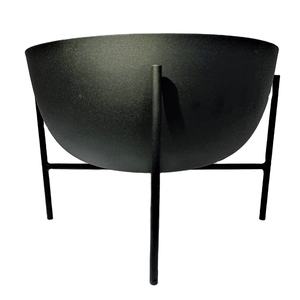 Bol de service en métal décoratif pour hôtel, ustensile de cuisine, dernière arrivée, design personnalisé, forme élégante, bol noir de luxe - Product Image 1