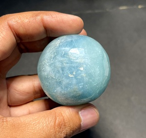 Natural Aquamarine Large <b>Sphere</b> Big Size Aquamarine Gemstone Ball Polished <b>Crystal</b> Stone Wholesale Manufacturer Supplier - Product Image 2