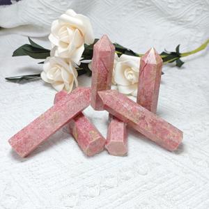 หินโรโดไนต์ธรรมชาติทรงหอคอย ขัดเงา ใช้ตกแต่งบ้าน สำนักงาน ขายส่ง - Product Image 3