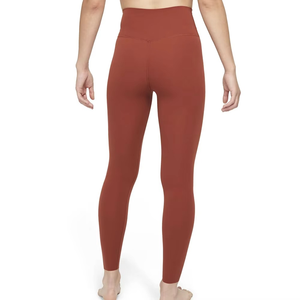 Leggings pour femmes à taille mi-haute avec logo personnalisé, taille élastique, motif uni, pour le yoga et la gym, en Spandex et Nylon, longueur intégrale, vêtements de sport - Product Image 2