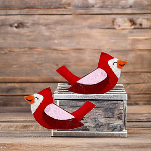 2ชิ้นผ้าขนสัตว์ทำมือตกแต่งคริสต์มาสนกน่ารัก - Product Image 3