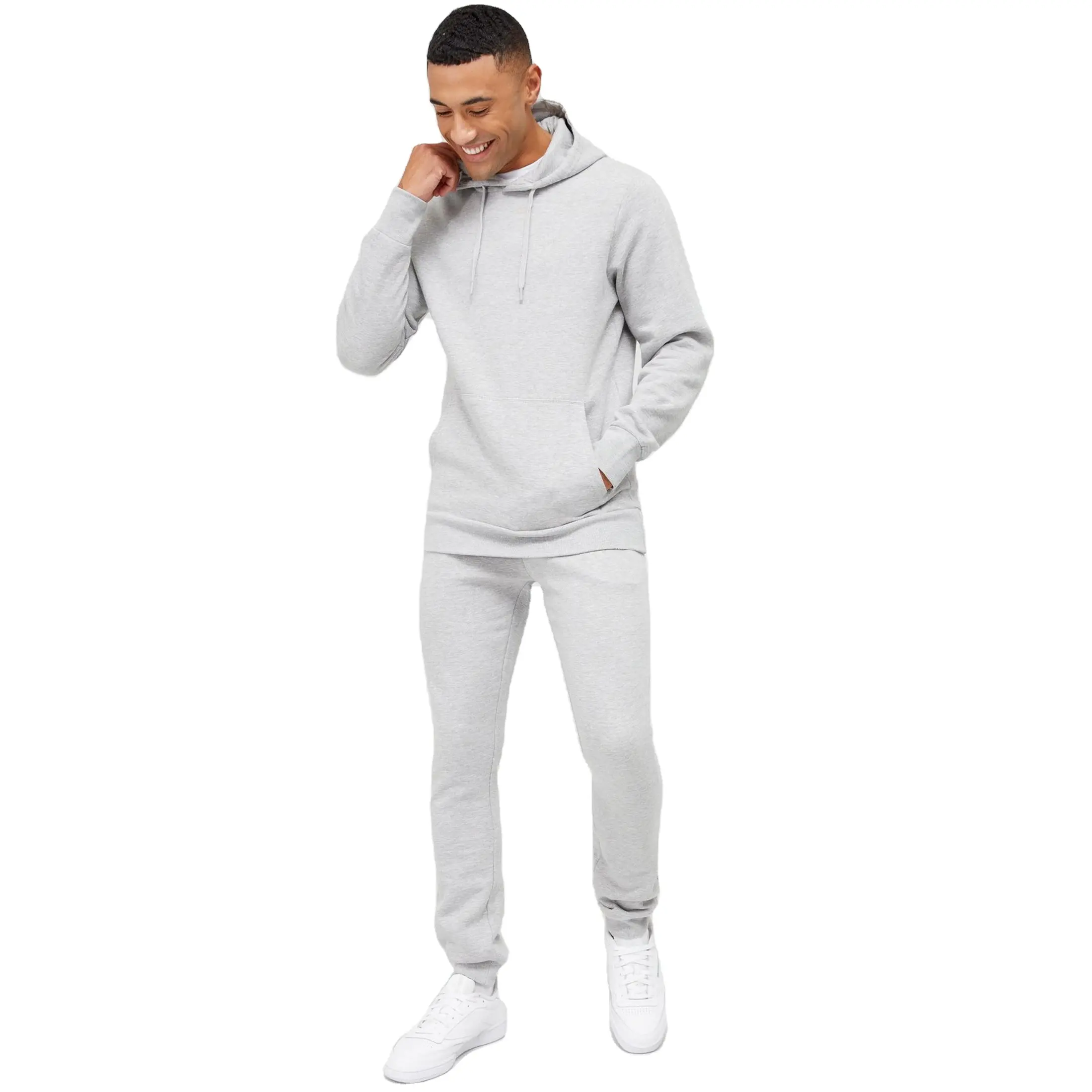 New Latest Design Wholesale OEM Fitted Tracksuit Pullover Hooded Jogging Men Jogger Tracksuit