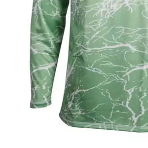 Camiseta de pesca cómoda de secado rápido 100% poliéster para hombre, transpirable, estampada y ecológica. - Product Image 4