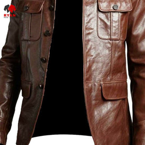 แจ็คเก็ตหนังผ้าระบายอากาศและสวมใส่สบายสำหรับผู้ชาย ออกแบบโดย Ryan Pro Gear พร้อมบริการพิมพ์โลโก้ตามสั่ง - Product Image 5