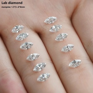 Diamante Cultivado en Laboratorio con Corte Marquesa de 1.5x3mm a 4x8mm, HPHT, Color DE, Claridad, Corte de Simetría Maestra, Diamante Blanco Suelto, Entrega en 24 Horas - Product Image 1