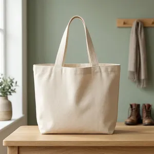 Sac en toile naturelle de qualité supérieure 10 oz, 18 x 15 x 5 cm, sac fourre-tout imprimé en gros pour cadeaux d'entreprise et promotions - Product Image 4
