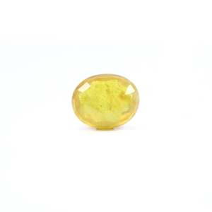 พลอยแซฟไฟร์สีเหลืองทรงรี 7.2 กะรัต สำหรับเครื่องประดับชั้นดี - Product Image 2