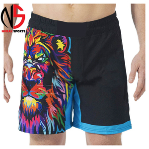 Shorts de MMA personnalisés en gros, en Spandex et Polyester, de haute qualité, durables et respirants, pour l'entraînement, en vente chez Nurak en 2026 - Product Image 1