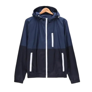 New Design Custom Sporty <b>Thin</b> Stand Collar <b>Waterproof</b> Polyester Windbreaker <b>Jacket</b> Wholesale Cheap - Product Image 3