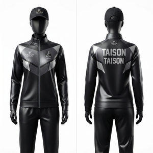 <b>Cricket</b> Training Suit Unisex 300g Premium Polyester Interlock Green <b>White</b> Panel Design Custom Logo Zipper Tracksuit Windproof - Product Image 5