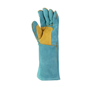 Custom Logo Fire Resistant Cow Split Leather Welding <b>Gloves</b> / Protective Hand Welding <b>Gloves</b> / Welder Work <b>Gloves</b> - Product Image 4
