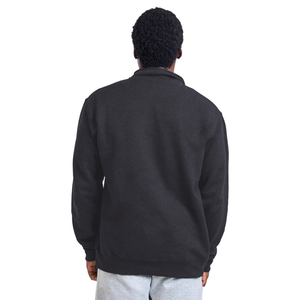Sudadera con cremallera de 1/4 para adulto, color gris carbón, de forro polar suave, cálida, informal, de manga larga, personalizada - Product Image 3