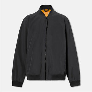 Sports Style Black Bomber <b>Jacket</b> Zipper <b>Long</b> Sleeve <b>Men's</b> Anti-UV Windproof Quick Dry 100% Polyester in Best Quality - Product Image 3