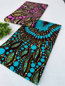 Tela de Algodón Ankara de Camerún Premium con Patrones Personalizados Únicos para Vestidos Africanos Elegantes y Accesorios de Moda - Product Image 2