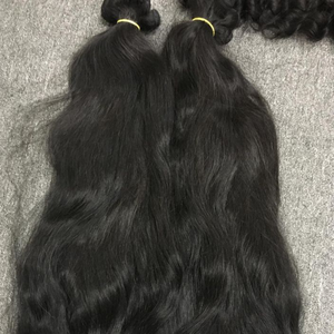 Lots de Cheveux Humains Vierges Non Traités, Cuticules Alignées, Fermeture en Dentelle Russe, Double Trame Faite à la Machine, 100% Cheveux Bruts Ondulés, Dropshipping, Blanchissables - Product Image 3