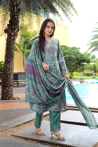 Nuevo Conjunto de Kurti Verde Elegante para Mujer, Manga Larga, Algodón y Seda, Completamente Cosido, para Ocasiones Formales y Festivas - Product Image 3