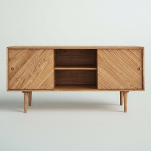 <b>Rustic</b> Wood <b>Cabinet</b> Rattan Door Storage Sideboard Balinese Handcrafted Buffet Kitchen Cupboard Home Furniture Display Item Tops - Product Image 1