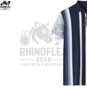 เสื้อยืดคอมเพรสชั่นคอซิป 1/4 สำหรับผู้ชาย ระบายอากาศได้ดี ขายส่งจากโรงงาน มีไซส์ใหญ่ เสื้อครูว์เนคแบบลำลองสำหรับออกกำลังกาย - Product Image 3