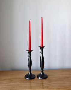 <b>Black</b> Candle Stand for Indoor Dining Living Room Home Decor Candle Holder Metal Pillar <b>Candelabra</b> for Outdoor Wedding Party - Product Image 2
