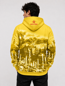Sudadera con Capucha Amarilla de Terror para Fiesta de Halloween, Sudadera con Capucha Personalizada con Gráficos, Fabricante Mayorista, Logotipo de Marca Personalizado - Product Image 2