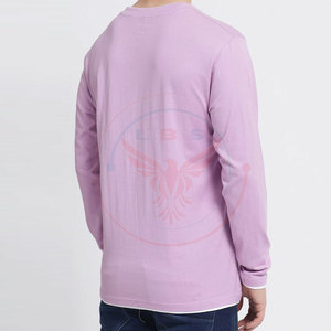 T-shirts à manches longues pour hommes, respirants, écologiques, à séchage rapide, en tissu polyester/coton, en stock, prix bas, best-sellers - Product Image 4