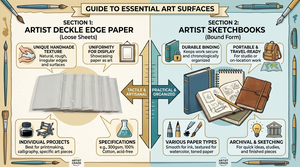 Papel de artista de primera calidad y cuadernos de dibujo hechos a mano, suministros de arte de grado profesional, exportador mayorista directo. - Product Image 6