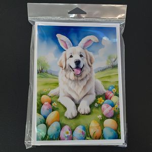 Great Pyrenees <b>Easter</b> Egg Hunt Greeting <b>Cards</b> Whimsical A7 Size 5x7 Blank Note <b>Cards</b> <b>Pack</b> of 8 with Envelopes - Product Image 3