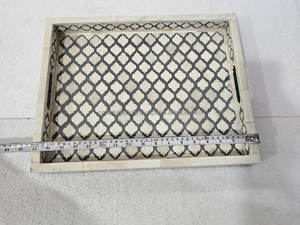 ถาดเสิร์ฟอาหารงานแต่งงานงานทำมือแผ่น MDF ฝังกระดูกเครื่องใช้บนโต๊ะอาหารปลอดภัยจากอินเดีย - Product Image 4