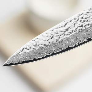 มีดเชฟครัวขนาด 4-5.9 นิ้ว ทำจากเหล็กกล้าคาร์บอน 67 ชั้น พร้อมด้ามไม้โรสวูดแอฟริกัน เป็นมิตรต่อสิ่งแวดล้อม ใช้กับเครื่องล้างจานได้ - Product Image 4