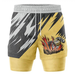 ODM Double <b>Layer</b> <b>Mid</b> Breathable Gym Shorts Youth Basketball Lightweight Polyester Anti Shrink Fade Resistant Custom Design - Product Image 1