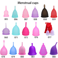 Copa Menstrual de Silicona de Grado Natural de Marca Privada OEM, Reutilizable, Suave, Ecológica, para la Higiene Femenina