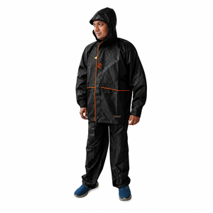 Combinaison de pluie imperméable intégrale avec capuche, légère et durable en PVC, pour le vélo, les voyages et les activités de plein air, unisexe - Product Image 1