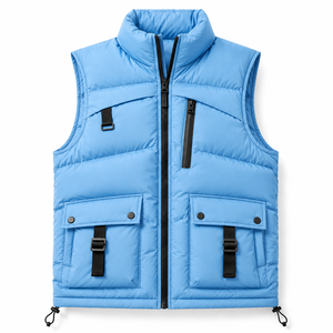 <b>Men's</b> Winter Warm Puffer Vest Water Resistant Full Zip Quilted Sleeveless <b>Jacket</b> for Daily Wear - Product Image 5