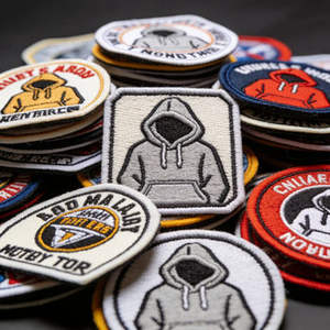 แพทช์ปักโลโก้แบรนด์แฟชั่นแบบกำหนดเอง พร้อมแผ่นรองรีดร้อนและตัวเลือกติดเวลโครสำหรับเสื้อผ้าสตรีทแวร์ - Product Image 2