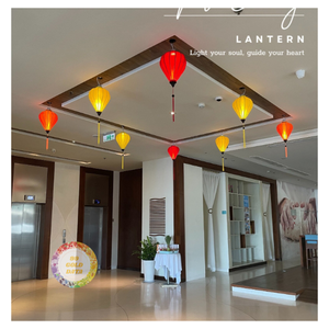 Lanterne en soie pour la décoration de la maison et des restaurants, forme de lune, style Hoi, tissu en soie satinée et lin, pour café, livraison rapide, utilisation en extérieur - Product Image 3