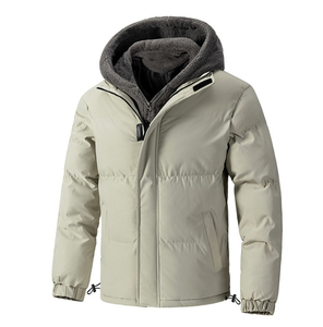 2026 Winter <b>Waterproof</b> Reversible <b>Parka</b> for Men Padded Eco-Friendly Plus Size Thick Fleece Warm Winter Coat - Product Image 6