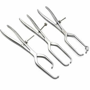 คีมจับกระดูกปลายแหลมคุณภาพสูงสำหรับศัลยกรรมกระดูกและข้อ พร้อมคีมจับกระดูกแบบลูกบอลสำหรับกระดูกเชิงกราน ผลิตจากเหล็กกล้าไร้สนิมเยอรมัน ได้รับมาตรฐาน CE - Product Image 1
