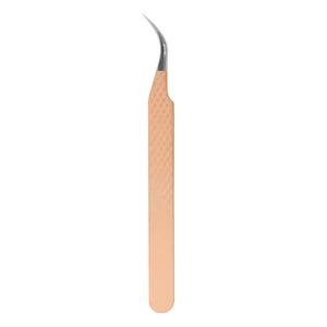 Pinzas Quirúrgicas de Precisión Morje de Acero Inoxidable para Pestañas, Punta Lisa, Mango Rosa, 10 mm de Longitud, Modelo MS-ET-0007 para un Uso Preciso - Product Image 1