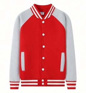 Sudaderas con Cuello Alto para Hombre en Oferta, Chaquetas Varsity de Forro Polar, Chaquetas de Béisbol Bordadas Personalizadas con Logotipo - Product Image 5