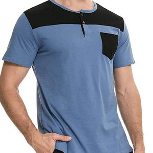 Conjunto Deportivo Econex para Hombre, Camiseta Azul 100% Algodón con Bolsillo Negro y Pantalones Cortos a Juego, Ropa Casual de Verano, Secado Rápido y Transpirable - Product Image 6