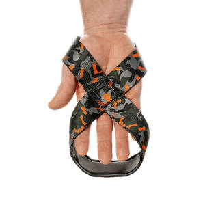 Correas de levantamiento de pesas de caucho negro personalizadas con diseño de figura 8, de alta resistencia, para peso muerto y levantamiento de potencia, correas de gimnasio - Product Image 6