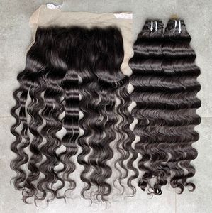 เส้นผมด้านเดียวเป็นลอนคลื่นจากมหาสมุทรไอน้ำไม่พันกันไม่หลุดจากเส้นผมมนุษย์เวียดนาม - Product Image 1