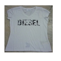 T-shirt d'été personnalisé pour femme de qualité supérieure, 100 % coton, manches courtes, tricoté, imprimé délavé aux enzymes, décontracté, en promotion, Inde