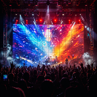Écran LED extérieur couleur pleine résolution étanche P3.9 haute luminosité pour concerts