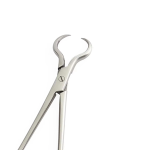 Forceps de Lewin Premium pour la perforation vertébrale, en acier inoxydable de qualité chirurgicale, à mâchoires courbées dentelées pour la préhension et la réduction osseuse - Product Image 2