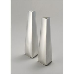 Luxury <b>Mirror</b> Finish Silver Metal Vase Set Modern Stainless Steel Flower Vase for Home Wedding Decor <b>Tabletop</b> Centerpiece Vases - Product Image 6