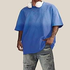 Camiseta de Algodón 100% con Lavado Ácido para Hombre, Ajuste Holgado, Diseño Estampado de Última Moda, Transpirable y de Alta Demanda, Precio al por Mayor - Product Image 2