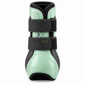 Bottes de brossage pour chevaux durables avec rembourrage doux, sangles sécurisées et ajustement confortable pour la pratique quotidienne et les séances d'entraînement. - Product Image 2