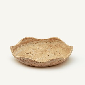 Bol de rangement en pierre naturelle de travertin massif avec couvercle, design sculptural minimaliste pour la décoration de maison de luxe, organisation de table. - Product Image 6