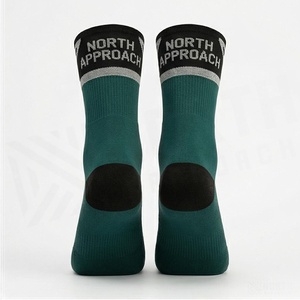 Crew Athletic <b>Socks</b> Green Black Breathable <b>Running</b> <b>Socks</b> for Adults Summer Season - Product Image 2